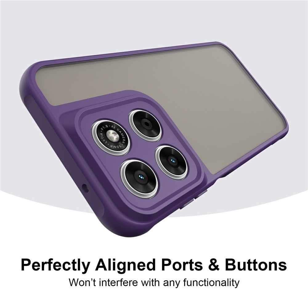 Proof gélový obal s pevným chrbtom na Motorola Moto G87 5G/G77 5G/G67 5G - fialový