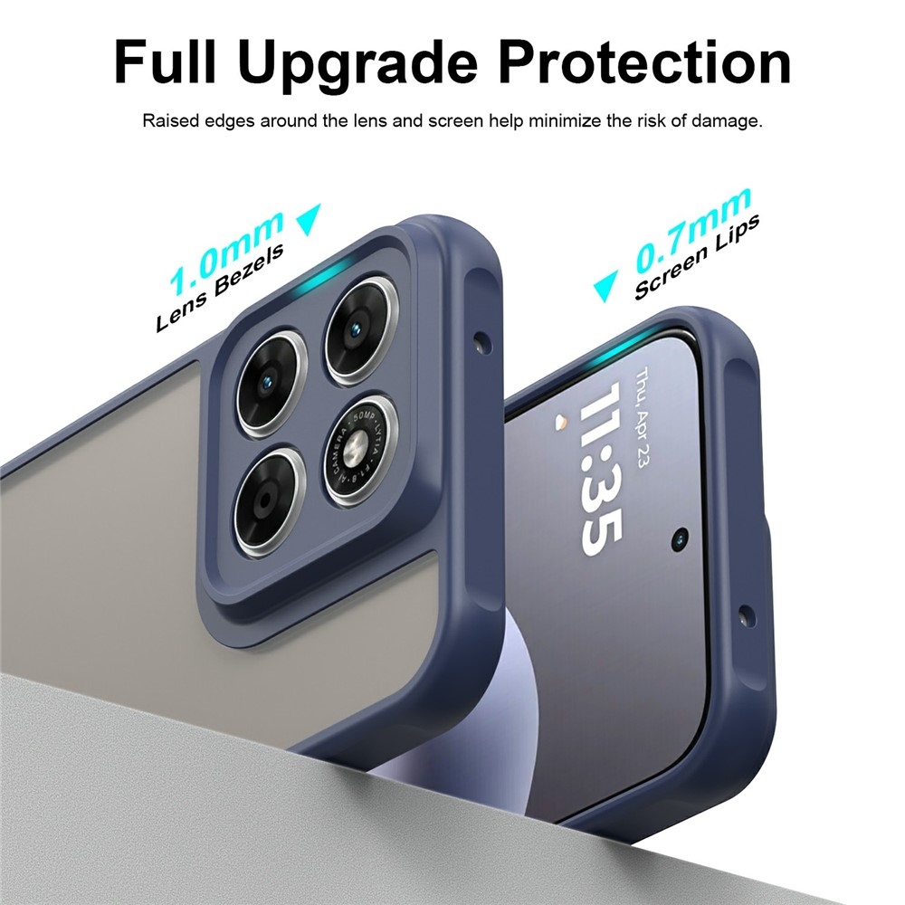 Proof gélový obal s pevným chrbtom na Motorola Moto G87 5G/G77 5G/G67 5G - modrý