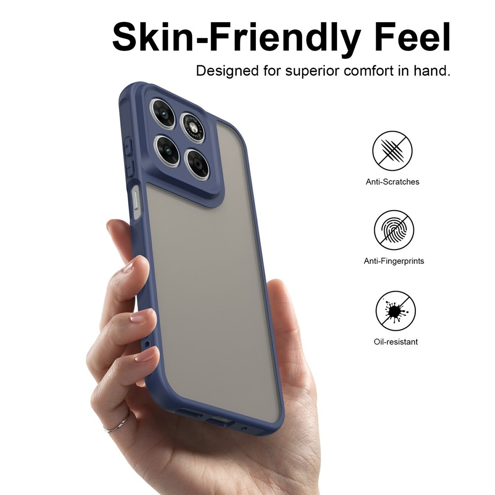 Proof gélový obal s pevným chrbtom na Motorola Moto G87 5G/G77 5G/G67 5G - modrý
