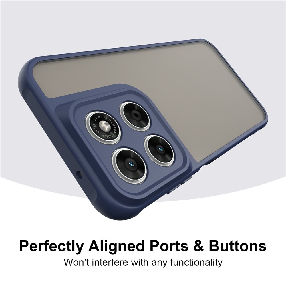Proof gélový obal s pevným chrbtom na Motorola Moto G87 5G/G77 5G/G67 5G - modrý