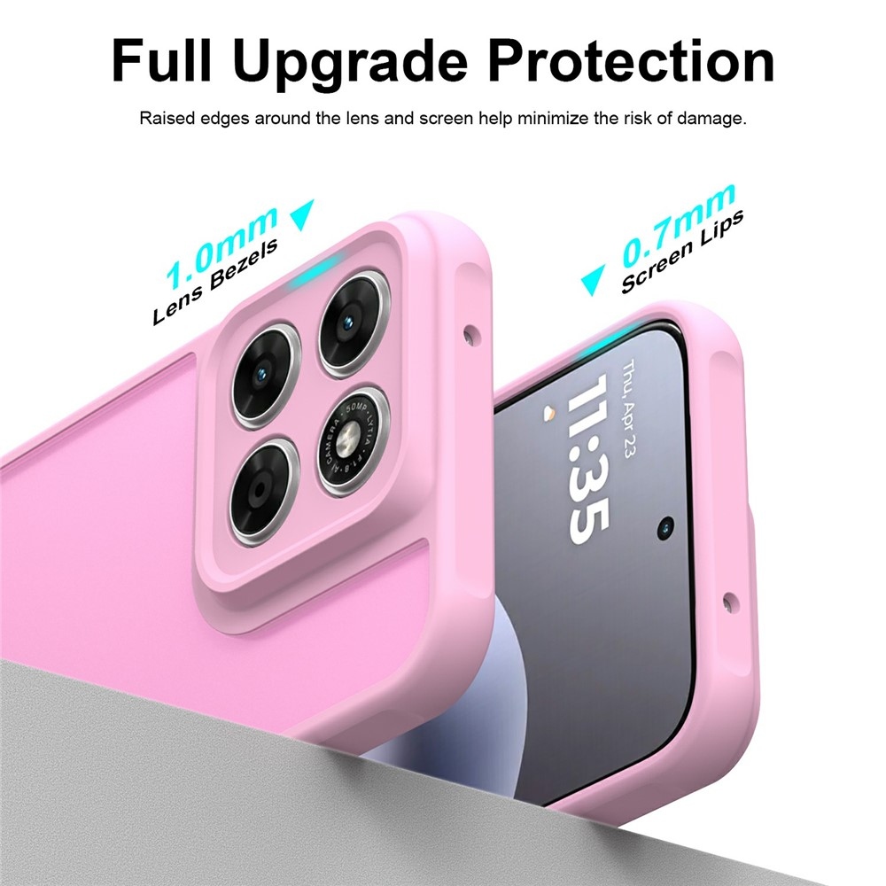 Proof gélový obal s pevným chrbtom na Motorola Moto G87 5G/G77 5G/G67 5G - svetlofialový