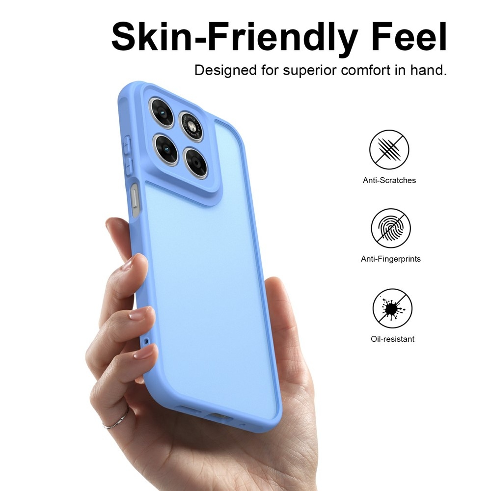 Proof gélový obal s pevným chrbtom na Motorola Moto G87 5G/G77 5G/G67 5G - svetlomodrý