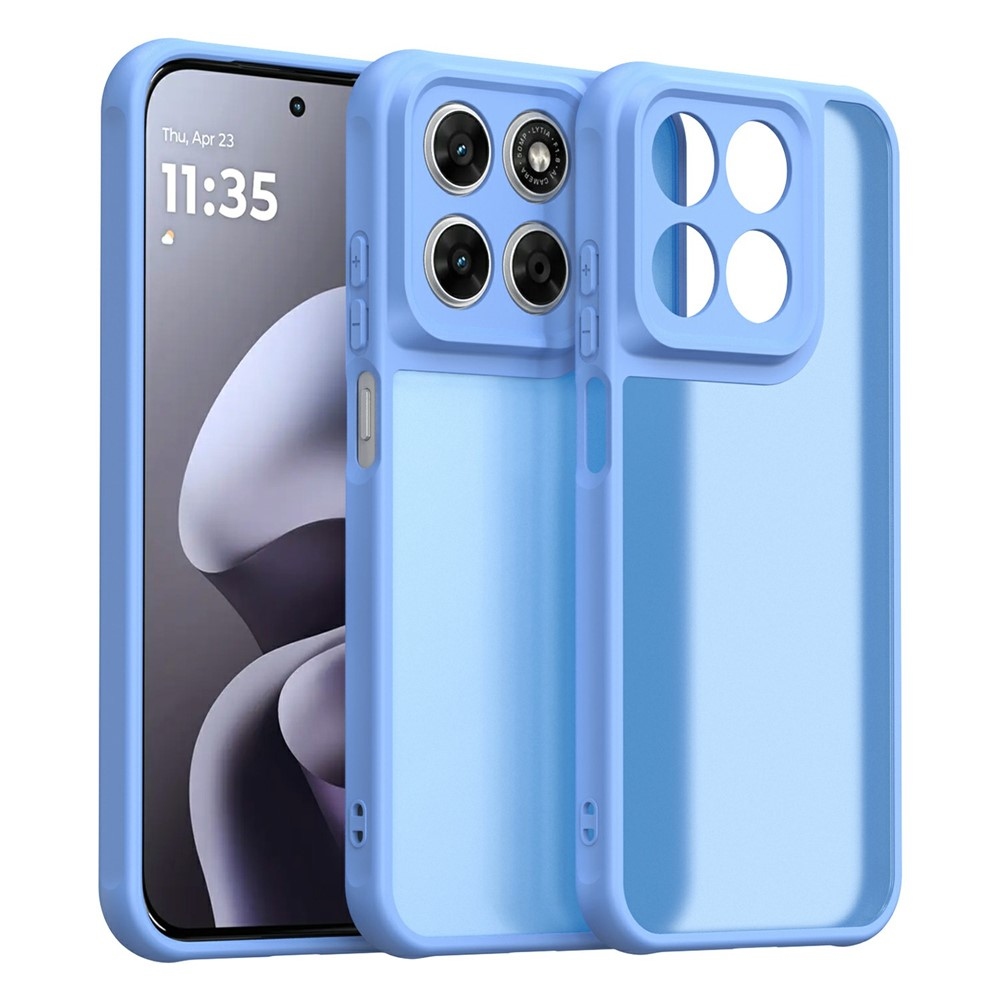 Proof gélový obal s pevným chrbtom na Motorola Moto G87 5G/G77 5G/G67 5G - svetlomodrý