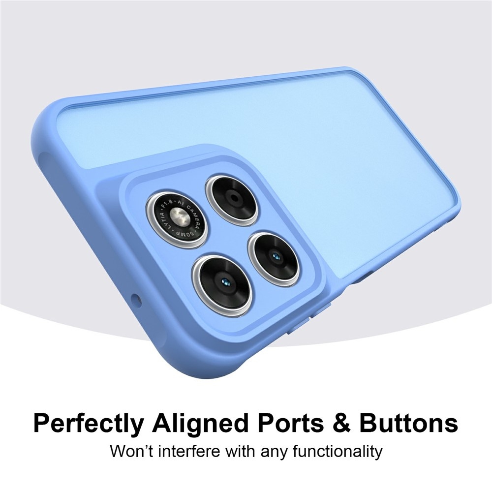 Proof gélový obal s pevným chrbtom na Motorola Moto G87 5G/G77 5G/G67 5G - svetlomodrý