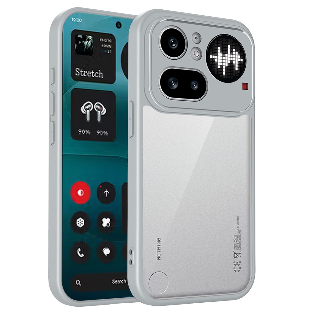 Proof gélový obal s pevným chrbtom na Nothing Phone (4a) Pro - šedý