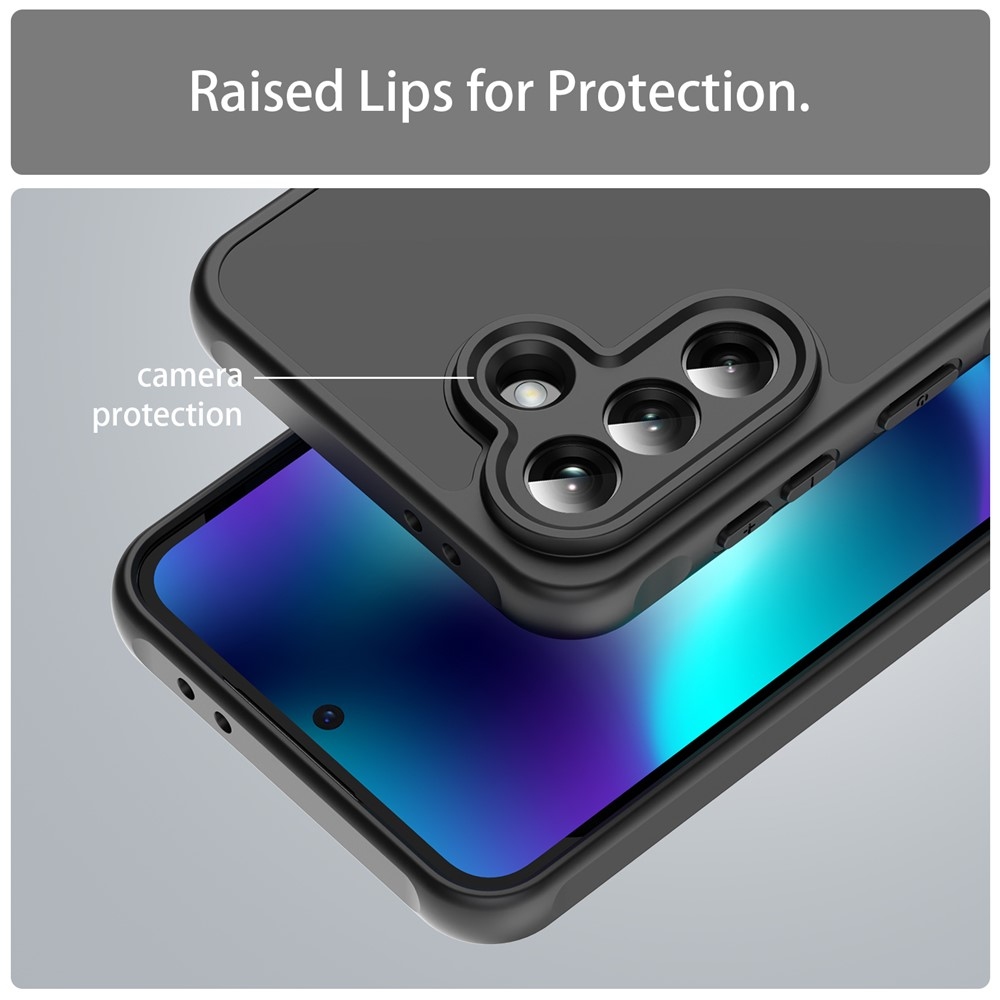 Proof gélový obal s pevným chrbtom na Samsung Galaxy A37 5G - čierny/čierny