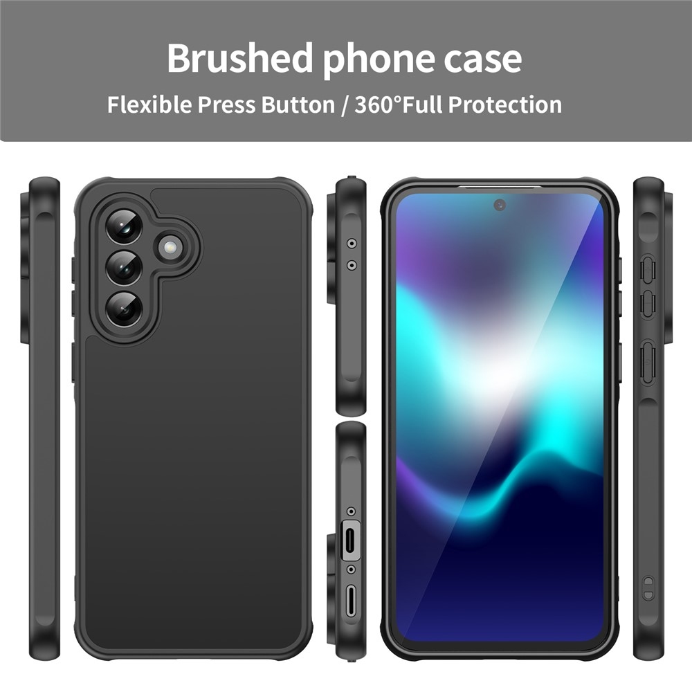 Proof gélový obal s pevným chrbtom na Samsung Galaxy A37 5G - čierny/čierny