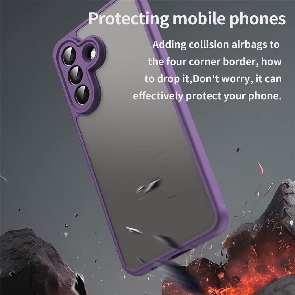 Proof gélový obal s pevným chrbtom na Samsung Galaxy A57 5G - fialový