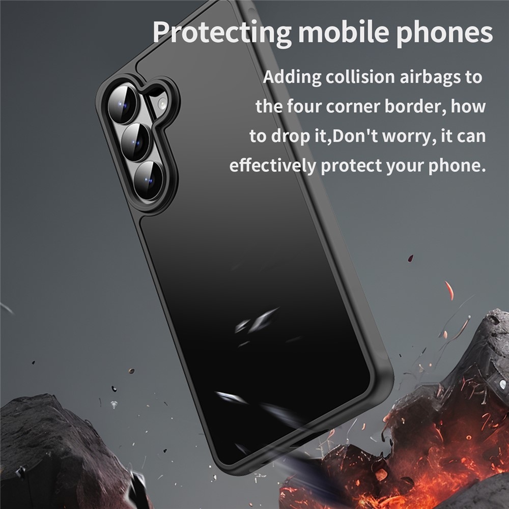 Proof gélový obal s pevným chrbtom na Samsung Galaxy S26 - čierny/čierny