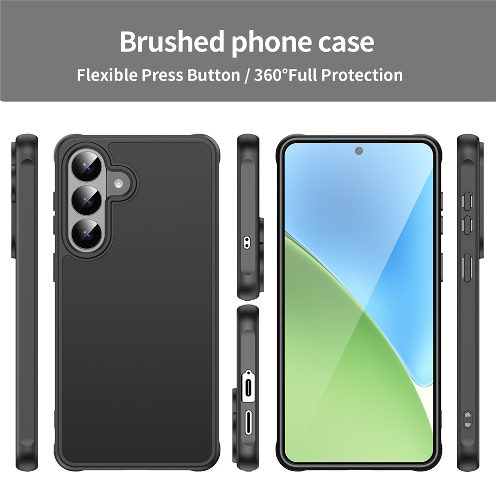 Proof gélový obal s pevným chrbtom na Samsung Galaxy S26 - čierny/čierny