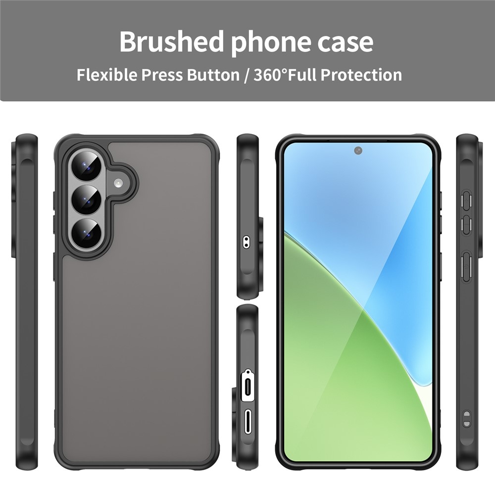 Proof gélový obal s pevným chrbtom na Samsung Galaxy S26 - čierny