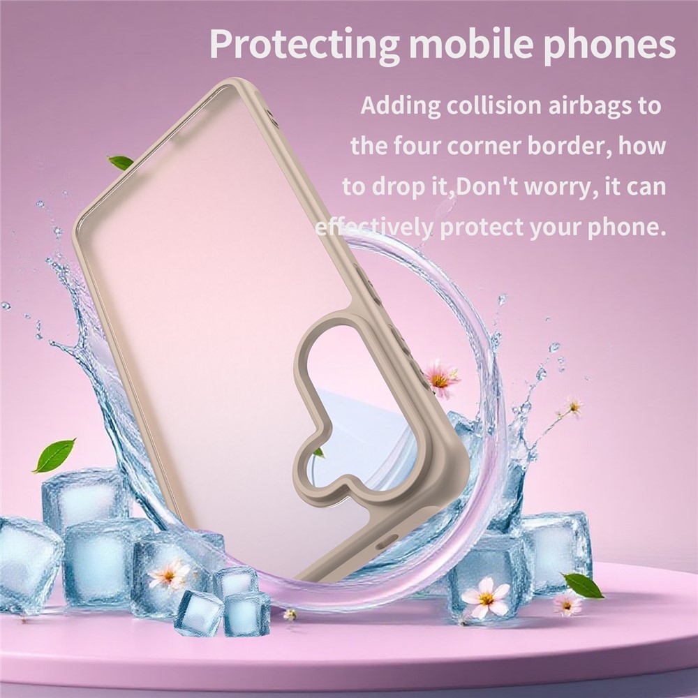 Proof gélový obal s pevným chrbtom na Samsung Galaxy S26 - oranžový