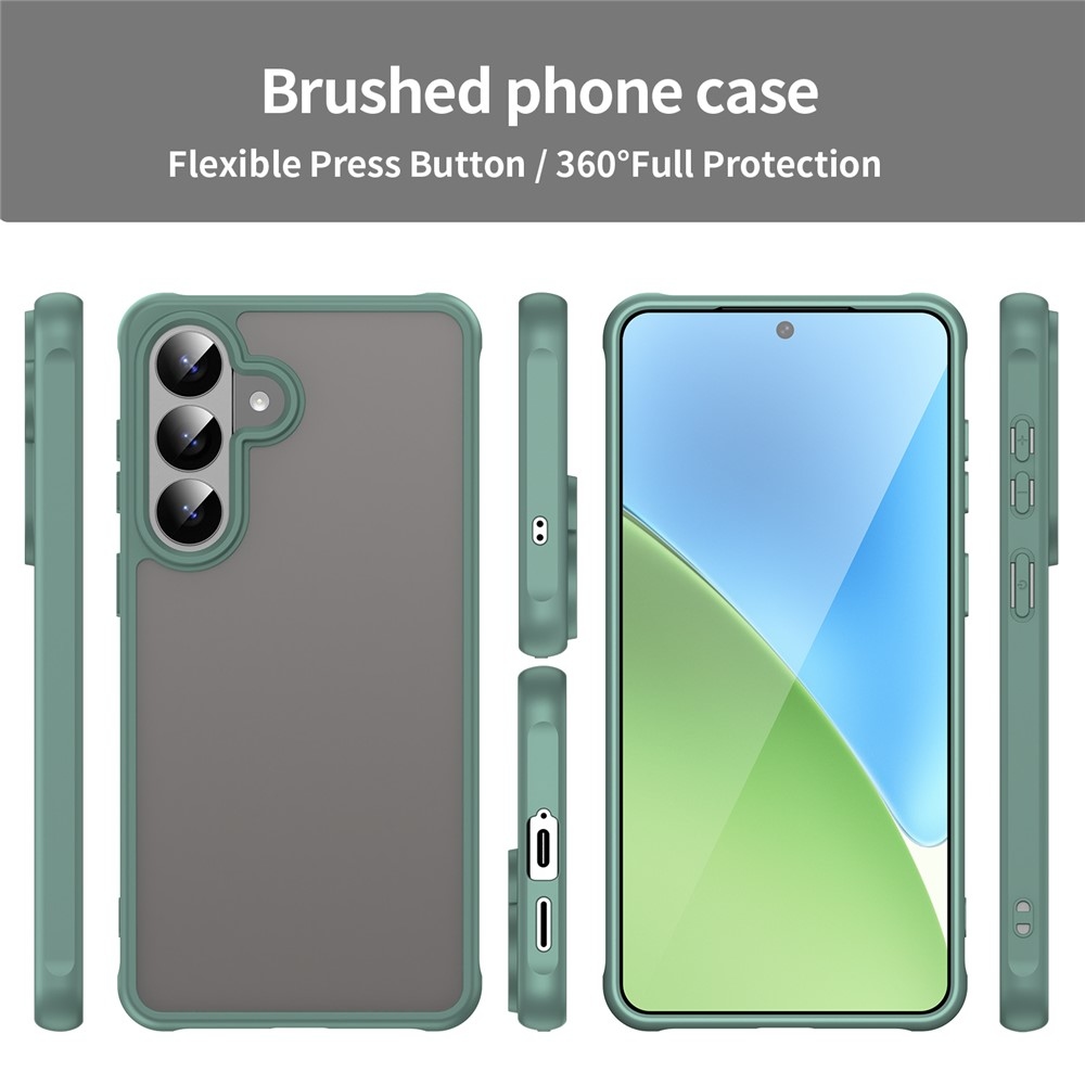 Proof gélový obal s pevným chrbtom na Samsung Galaxy S26 - zelený