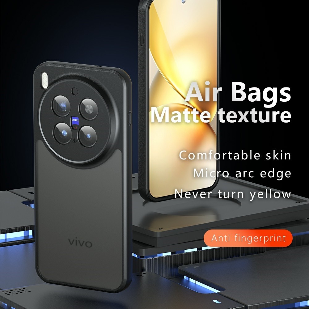 Proof gélový obal s pevným chrbtom na Vivo X300 Pro 5G - čierny