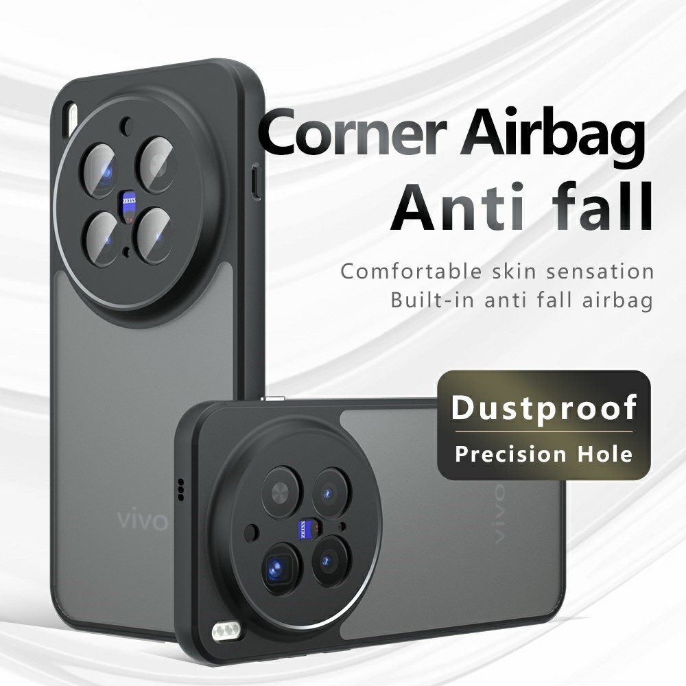 Proof gélový obal s pevným chrbtom na Vivo X300 Pro 5G - čierny