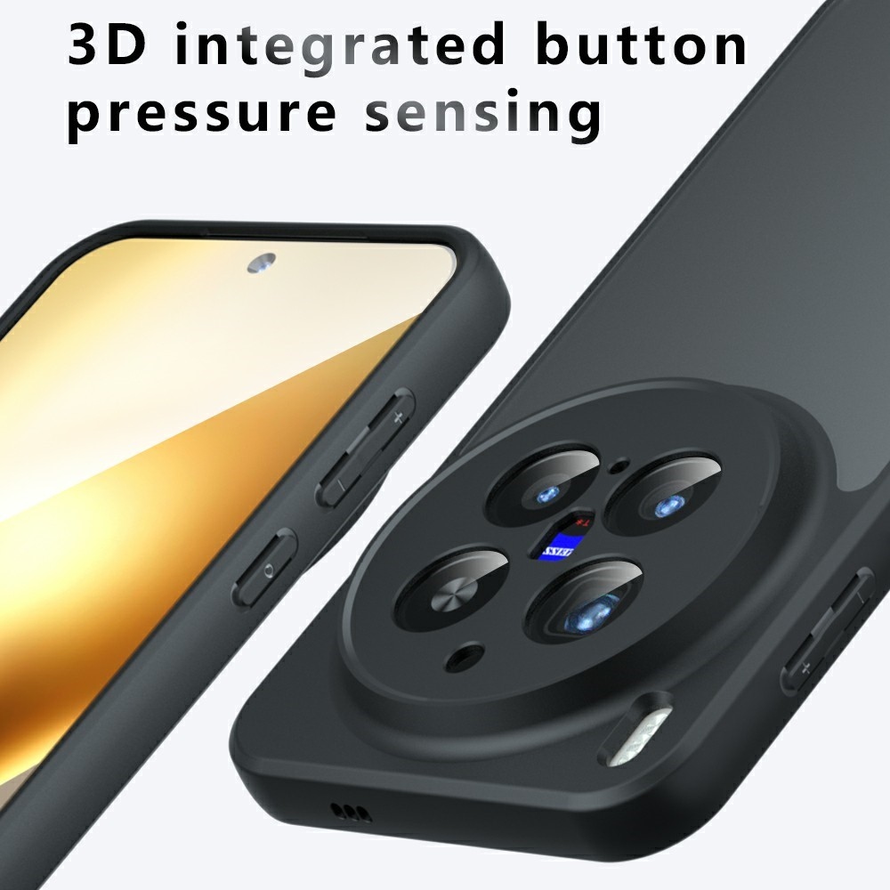 Proof gélový obal s pevným chrbtom na Vivo X300 Pro 5G - čierny