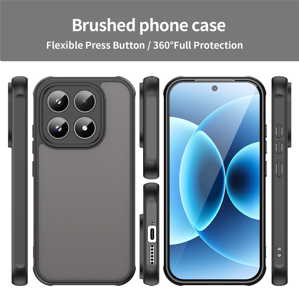 Proof gélový obal s pevným chrbtom na Xiaomi 17 - čierny