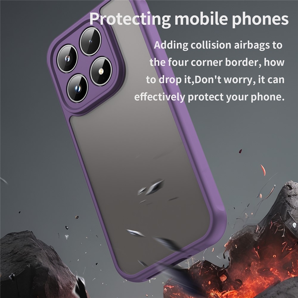 Proof gélový obal s pevným chrbtom na Xiaomi 17 - fialový