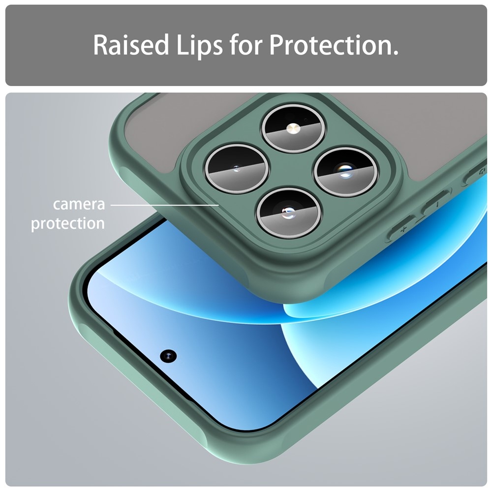 Proof gélový obal s pevným chrbtom na Xiaomi 17 - zelený