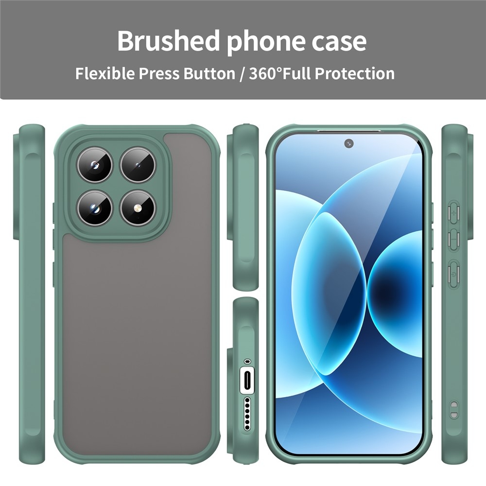 Proof gélový obal s pevným chrbtom na Xiaomi 17 - zelený