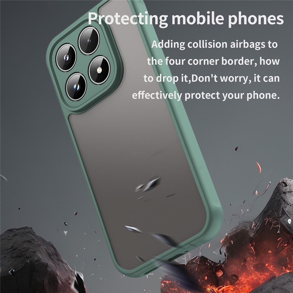 Proof gélový obal s pevným chrbtom na Xiaomi 17 - zelený