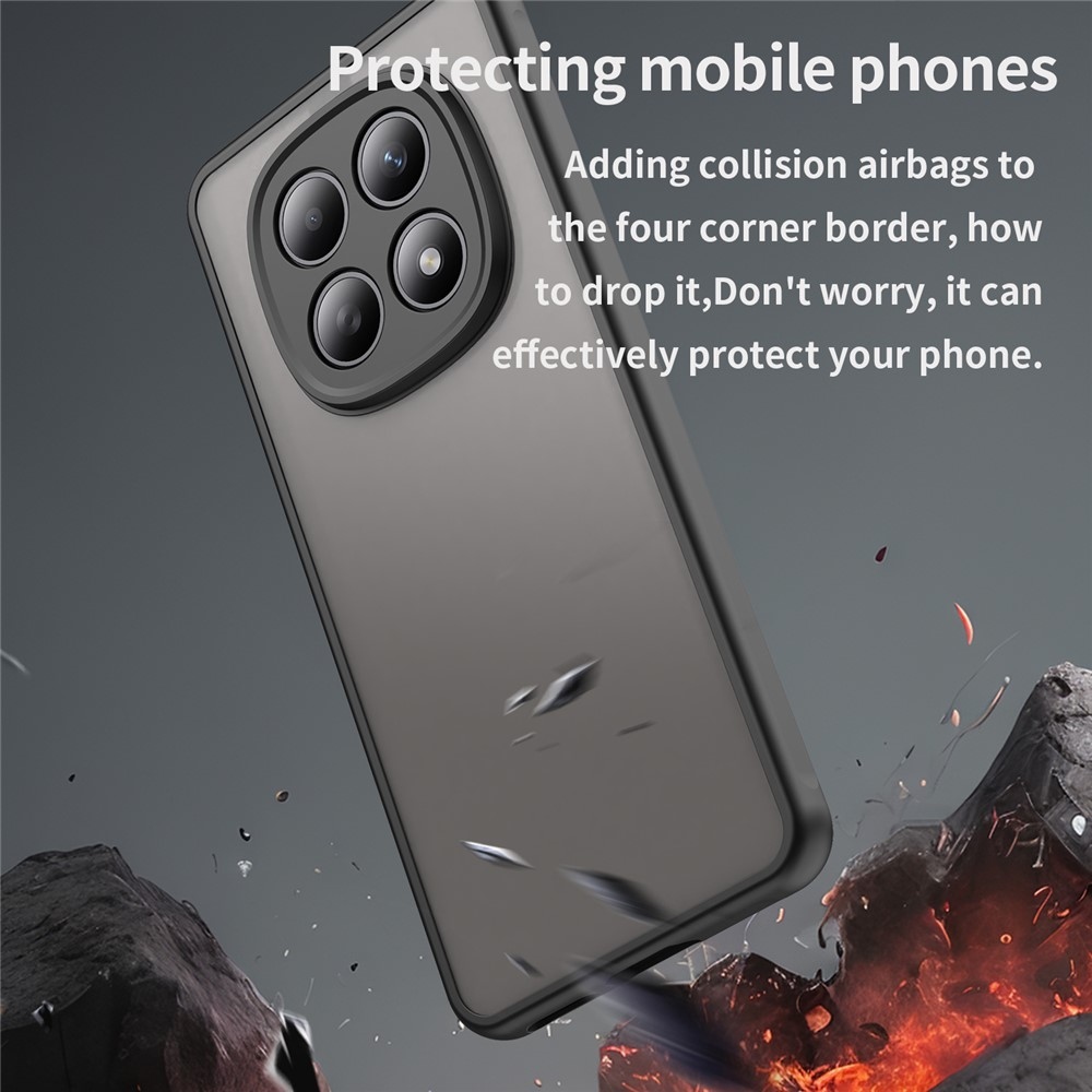 Proof gélový obal s pevným chrbtom na Xiaomi Poco M8 5G/Redmi Note 15 5G/Note 15 4G - čierny