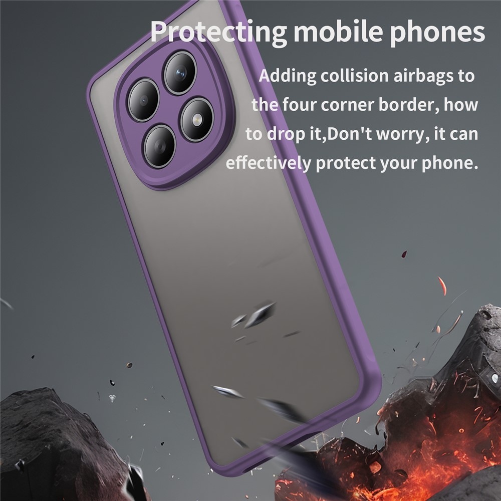 Proof gélový obal s pevným chrbtom na Xiaomi Poco M8 5G/Redmi Note 15 5G/Note 15 4G - fialový