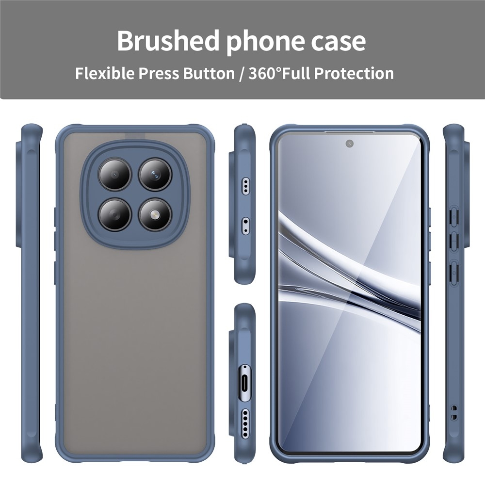 Proof gélový obal s pevným chrbtom na Xiaomi Poco M8 5G/Redmi Note 15 5G/Note 15 4G - modrý