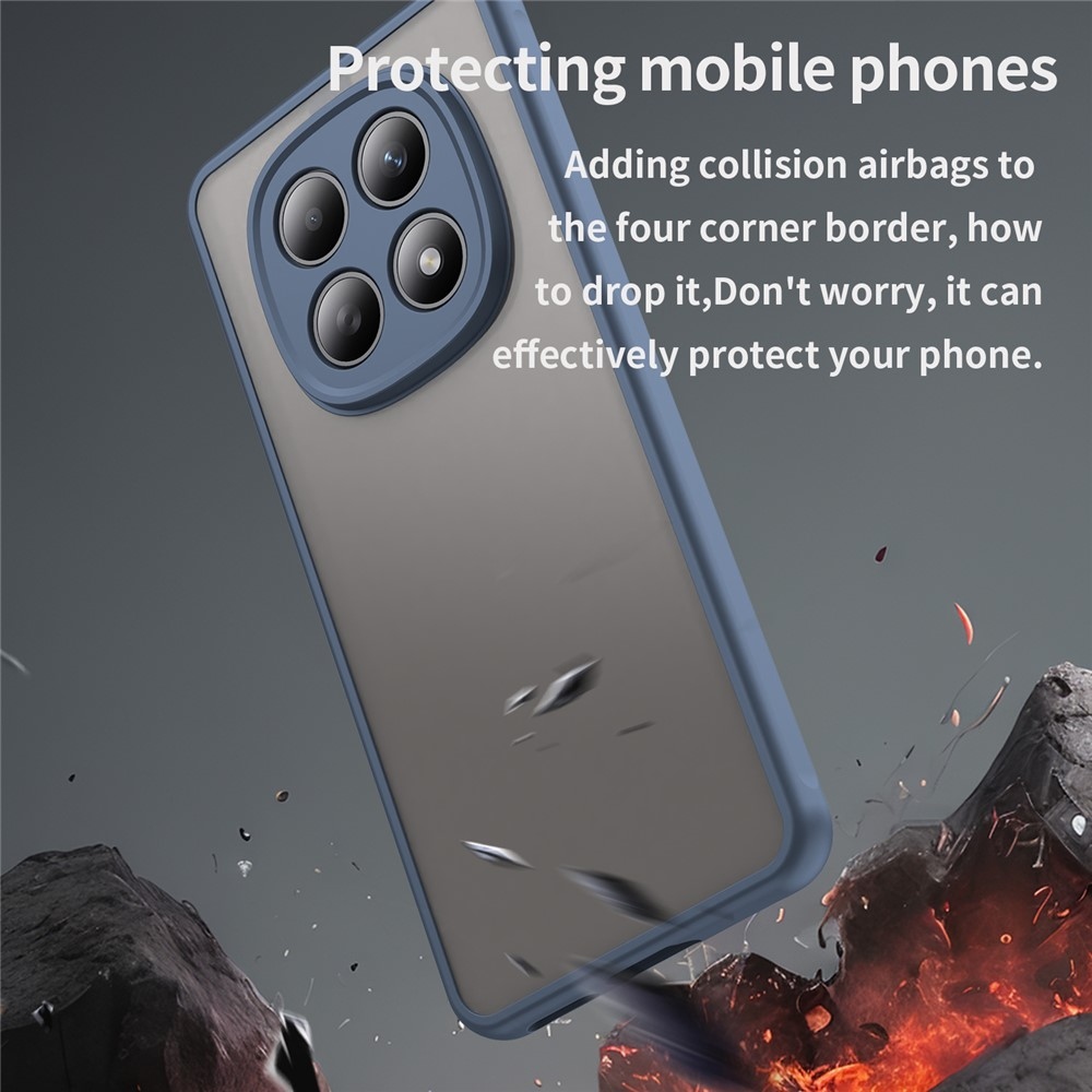 Proof gélový obal s pevným chrbtom na Xiaomi Poco M8 5G/Redmi Note 15 5G/Note 15 4G - modrý