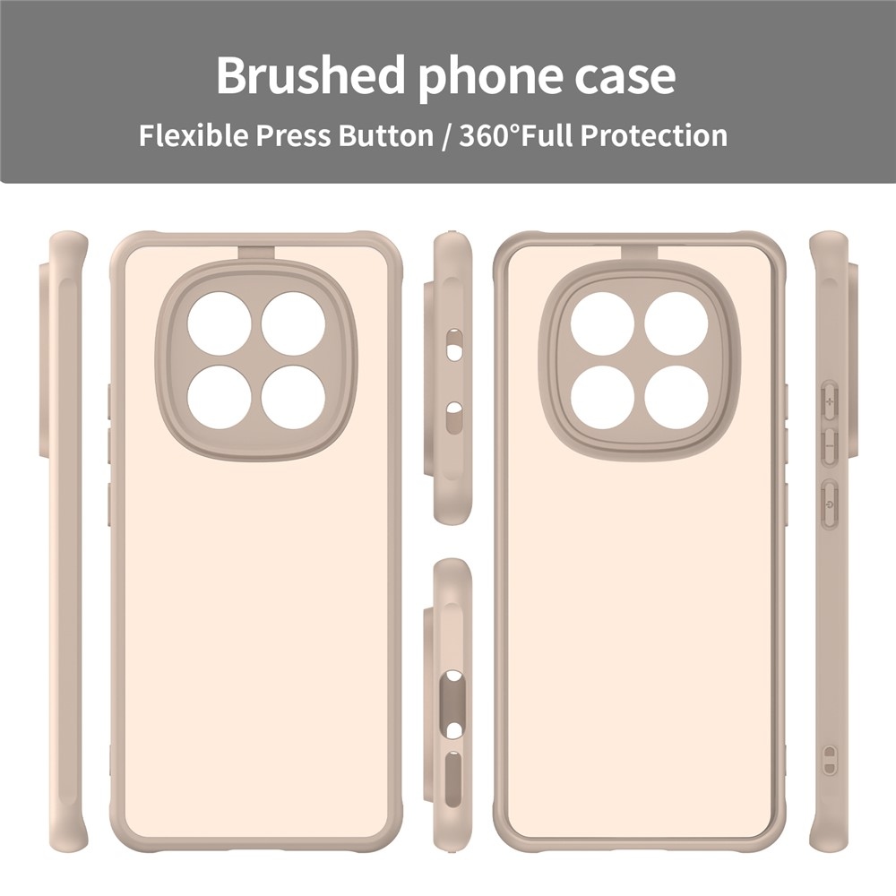 Proof gélový obal s pevným chrbtom na Xiaomi Poco M8 5G/Redmi Note 15 5G/Note 15 4G - oranžový