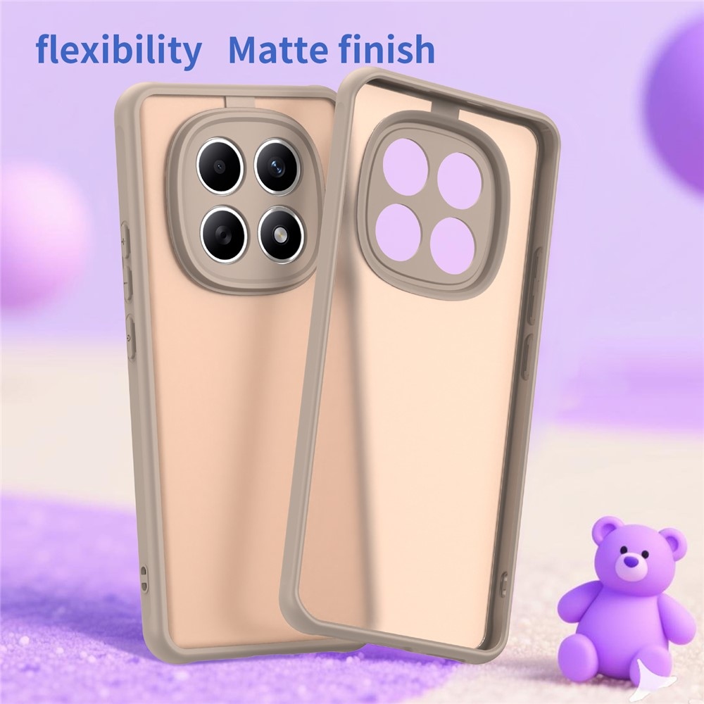 Proof gélový obal s pevným chrbtom na Xiaomi Poco M8 5G/Redmi Note 15 5G/Note 15 4G - oranžový