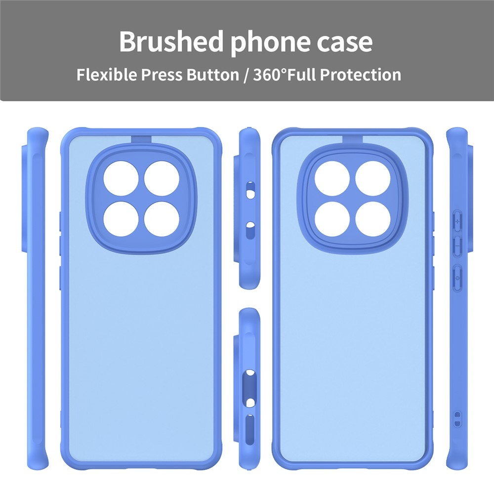 Proof gélový obal s pevným chrbtom na Xiaomi Poco M8 5G/Redmi Note 15 5G/Note 15 4G - svetlomodrý