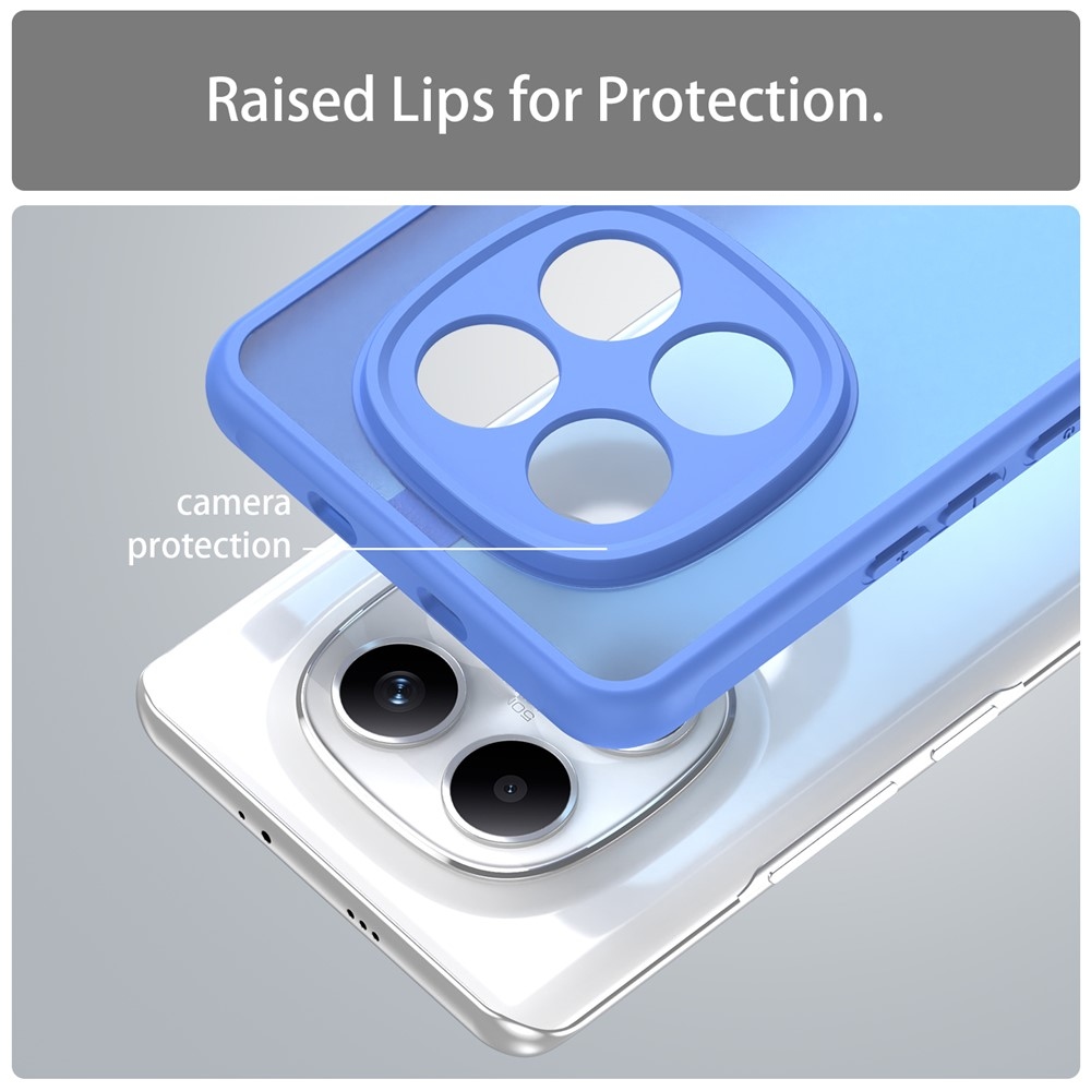 Proof gélový obal s pevným chrbtom na Xiaomi Poco M8 5G/Redmi Note 15 5G/Note 15 4G - svetlomodrý