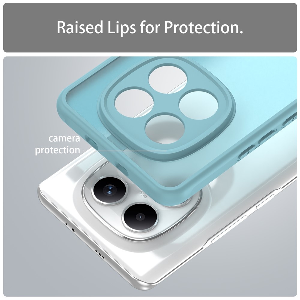 Proof gélový obal s pevným chrbtom na Xiaomi Poco M8 5G/Redmi Note 15 5G/Note 15 4G - svetlozelený