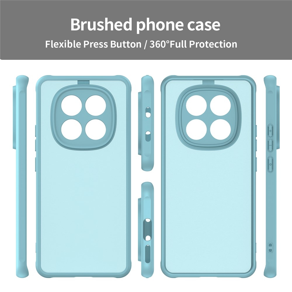 Proof gélový obal s pevným chrbtom na Xiaomi Poco M8 5G/Redmi Note 15 5G/Note 15 4G - svetlozelený