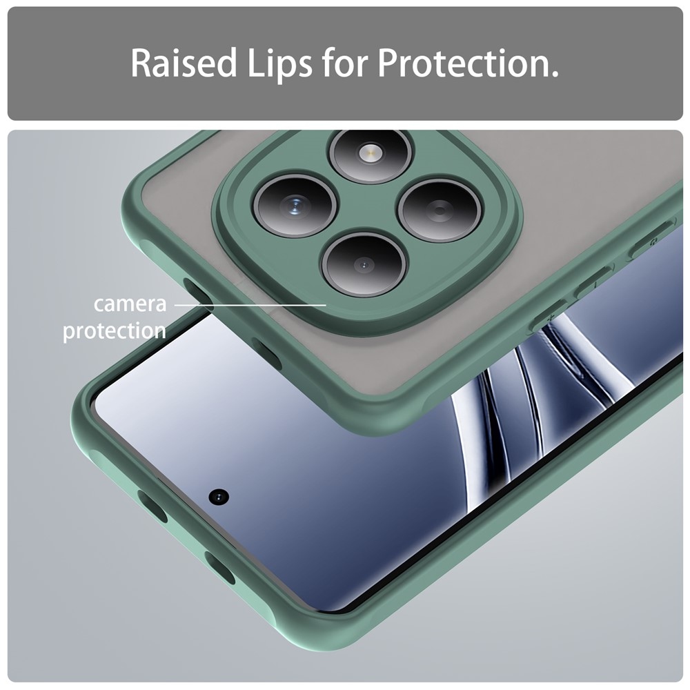 Proof gélový obal s pevným chrbtom na Xiaomi Poco M8 5G/Redmi Note 15 5G/Note 15 4G - zelený