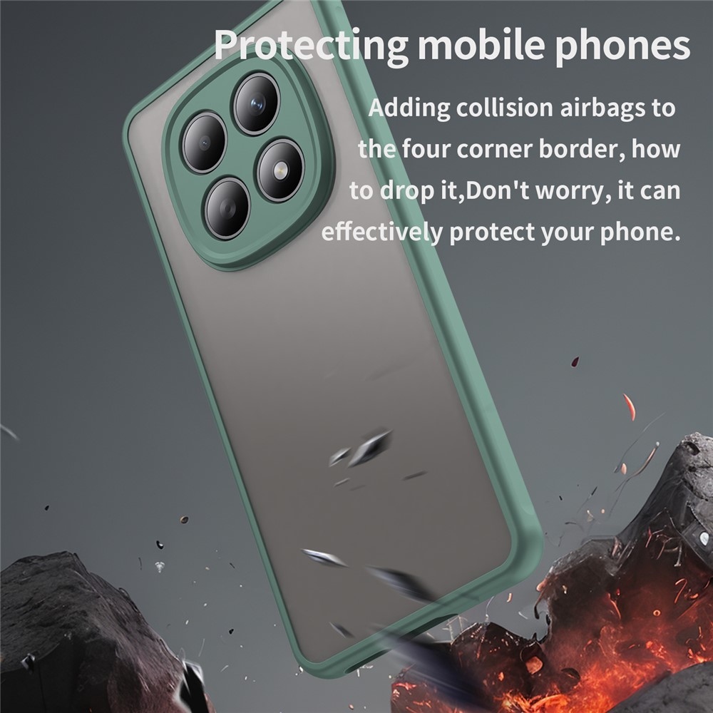 Proof gélový obal s pevným chrbtom na Xiaomi Poco M8 5G/Redmi Note 15 5G/Note 15 4G - zelený