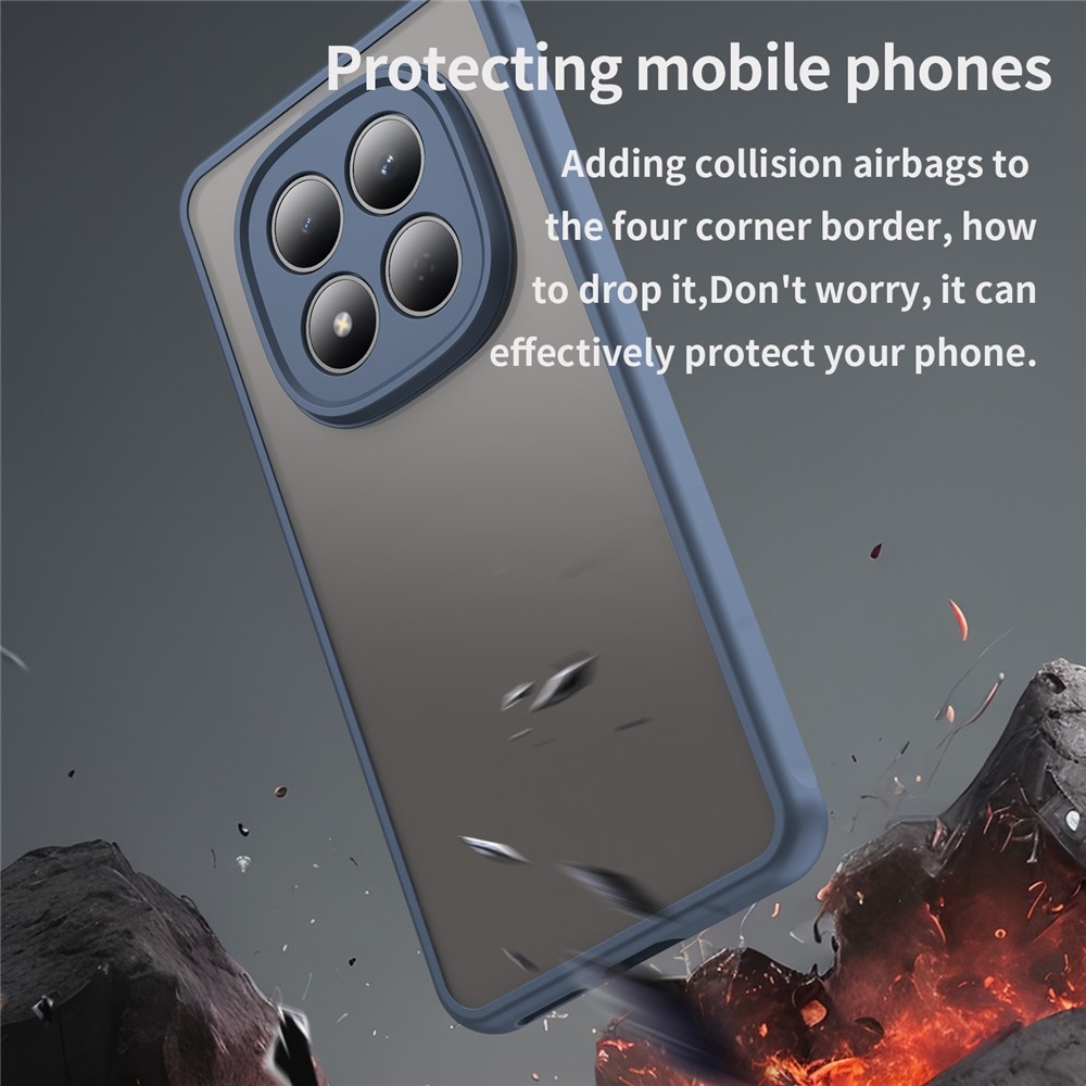 Proof gélový obal s pevným chrbtom na Xiaomi Redmi Note 15 Pro 4G - modrý