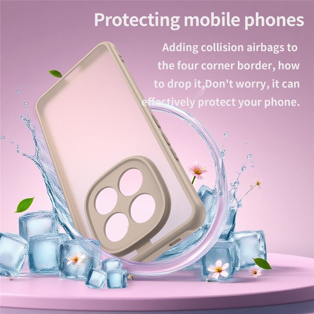 Proof gélový obal s pevným chrbtom na Xiaomi Redmi Note 15 Pro 4G - oranžový