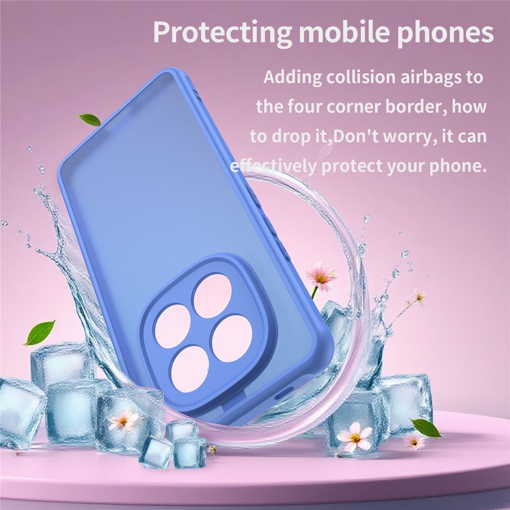 Proof gélový obal s pevným chrbtom na Xiaomi Redmi Note 15 Pro 4G - svetlomodrý