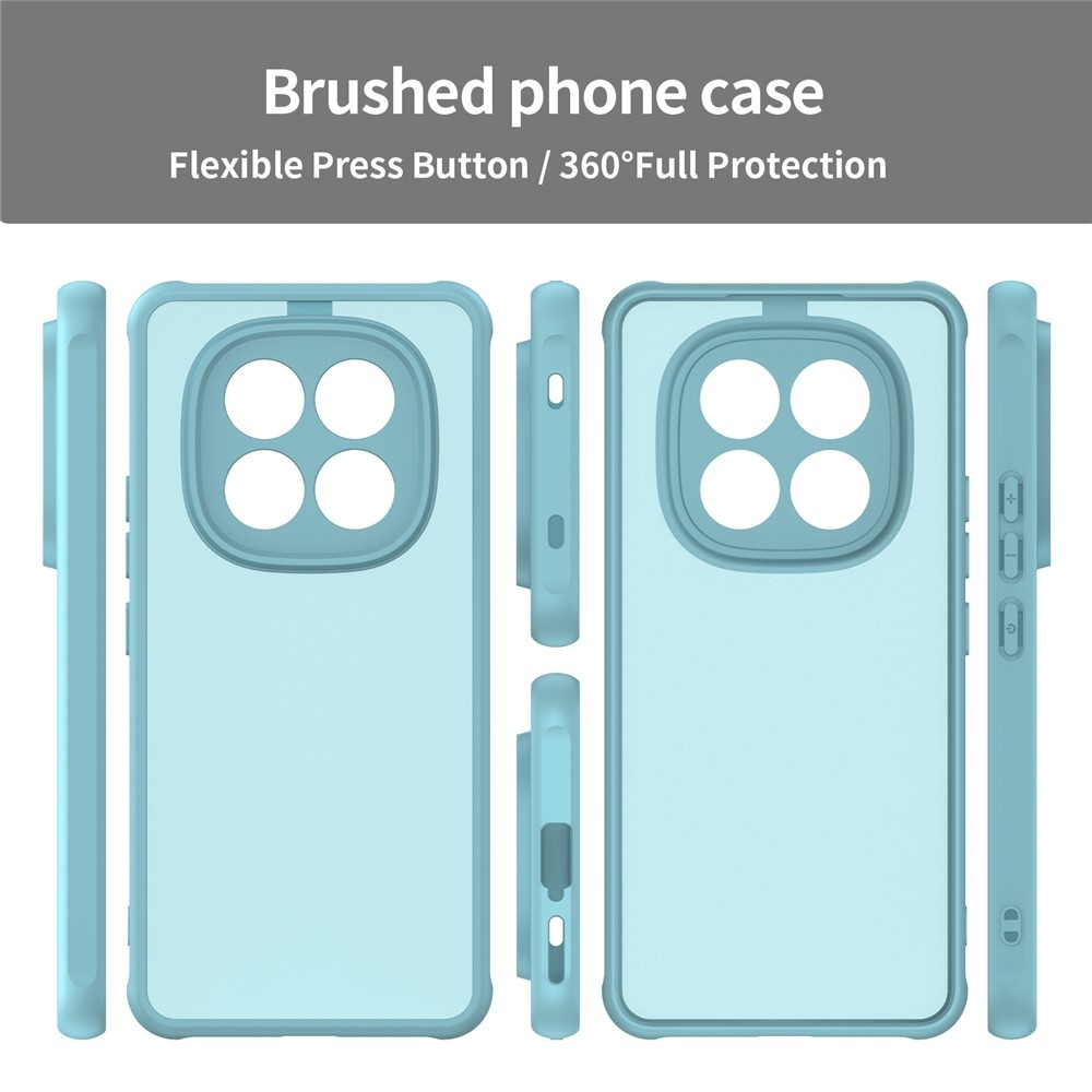 Proof gélový obal s pevným chrbtom na Xiaomi Redmi Note 15 Pro 4G - svetlozelený