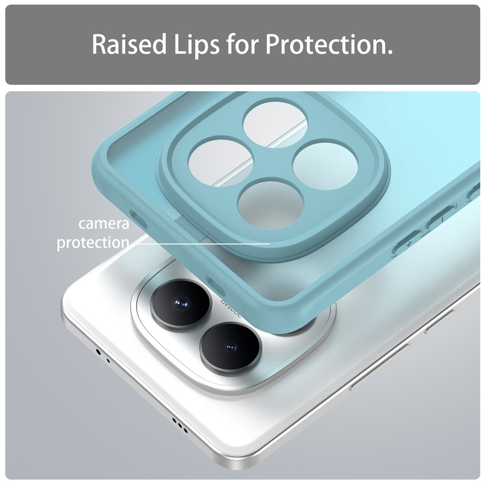 Proof gélový obal s pevným chrbtom na Xiaomi Redmi Note 15 Pro 4G - svetlozelený