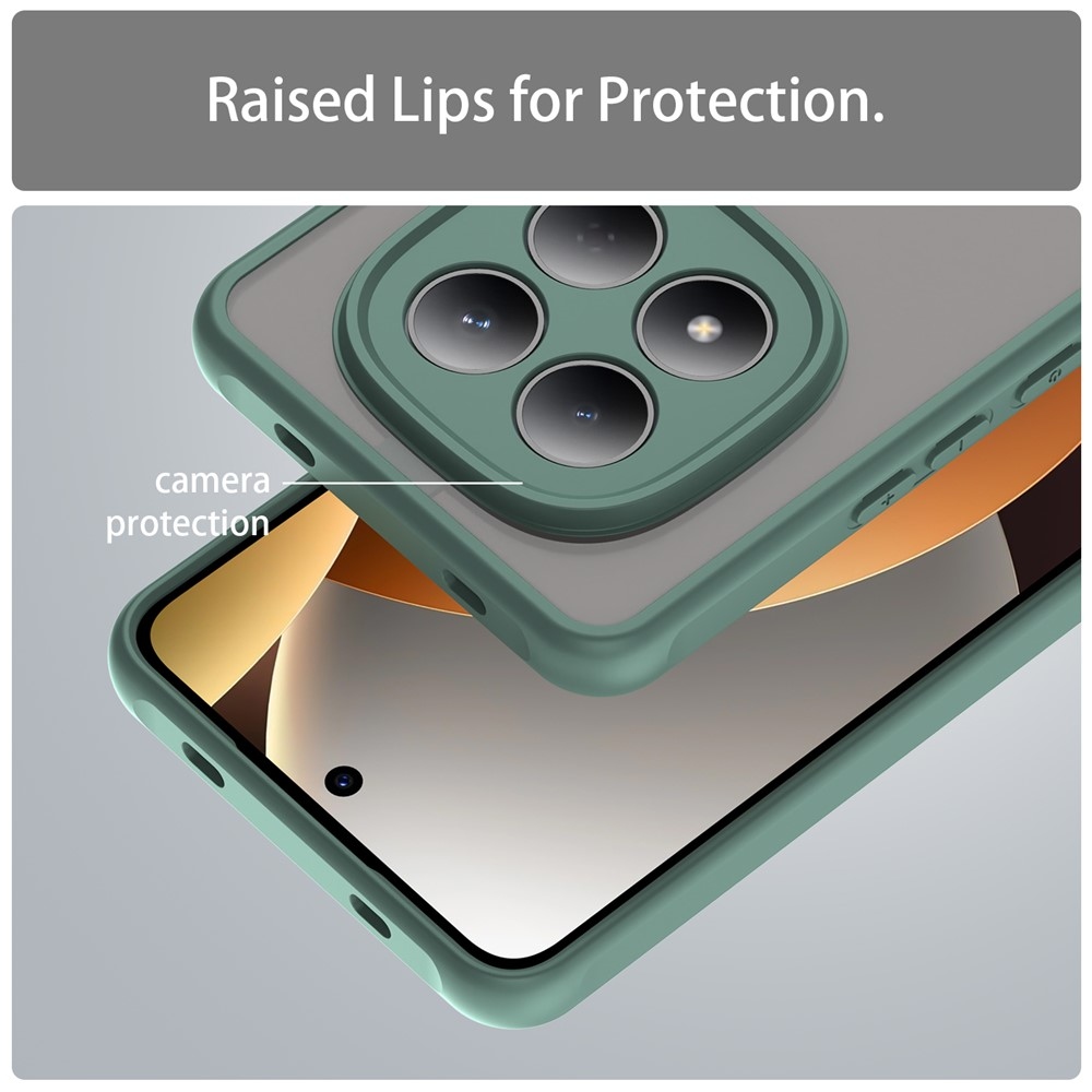 Proof gélový obal s pevným chrbtom na Xiaomi Redmi Note 15 Pro 4G - zelený