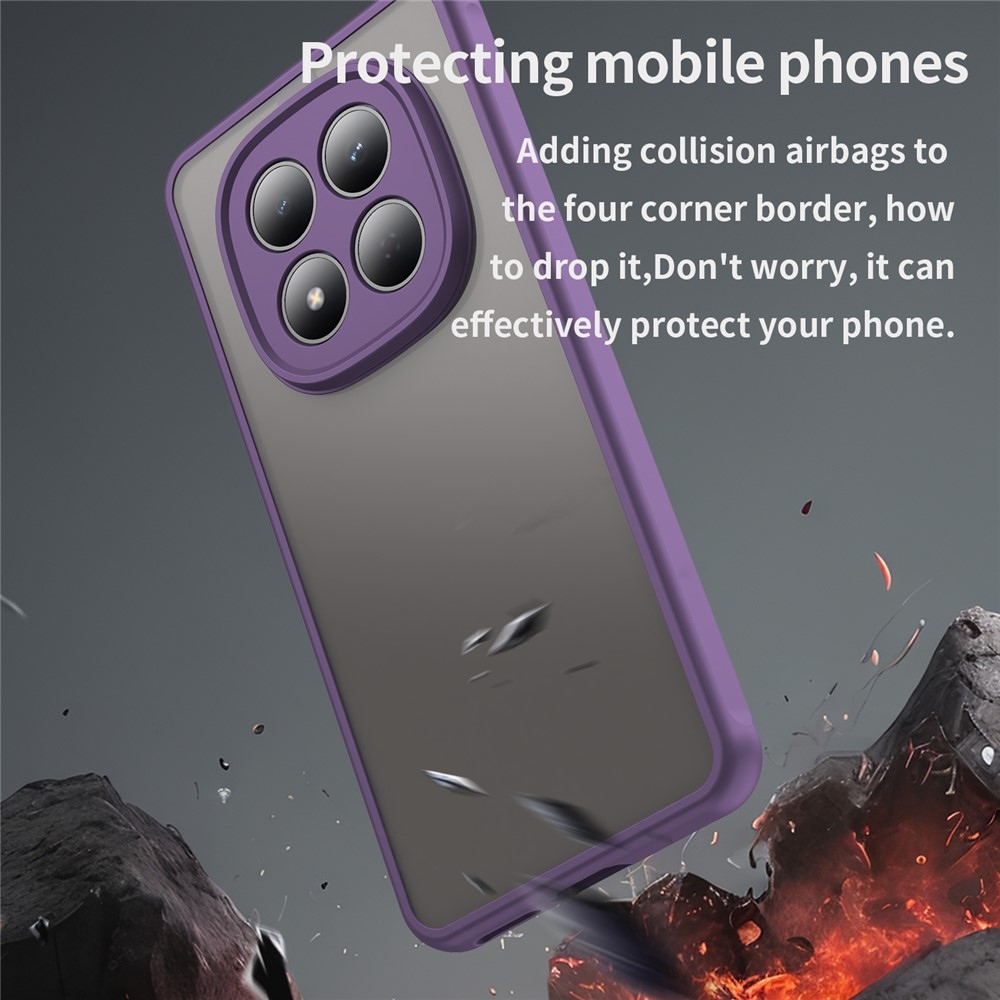 Proof gélový obal s pevným chrbtom na Xiaomi Redmi Note 15 Pro 5G - fialový