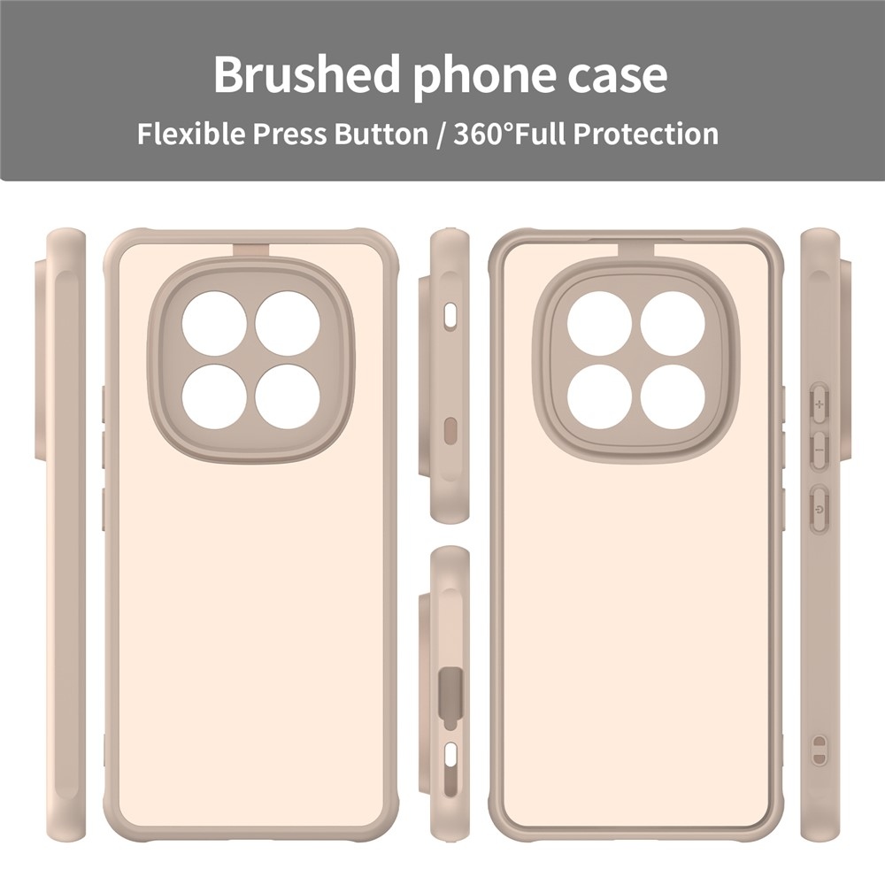 Proof gélový obal s pevným chrbtom na Xiaomi Redmi Note 15 Pro 5G - oranžový