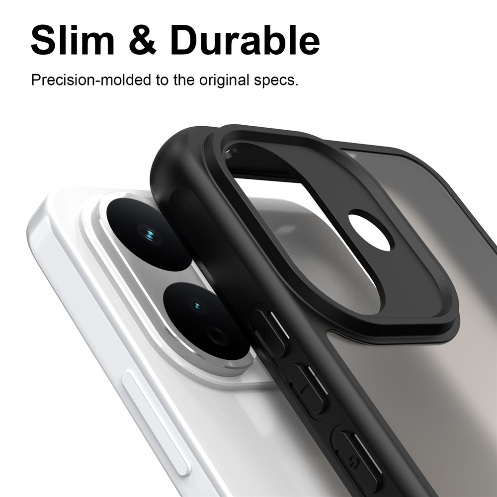 Proof gélový obal s pevným chrbtom na Xiaomi Redmi Note 17 Pro 5G - čierny