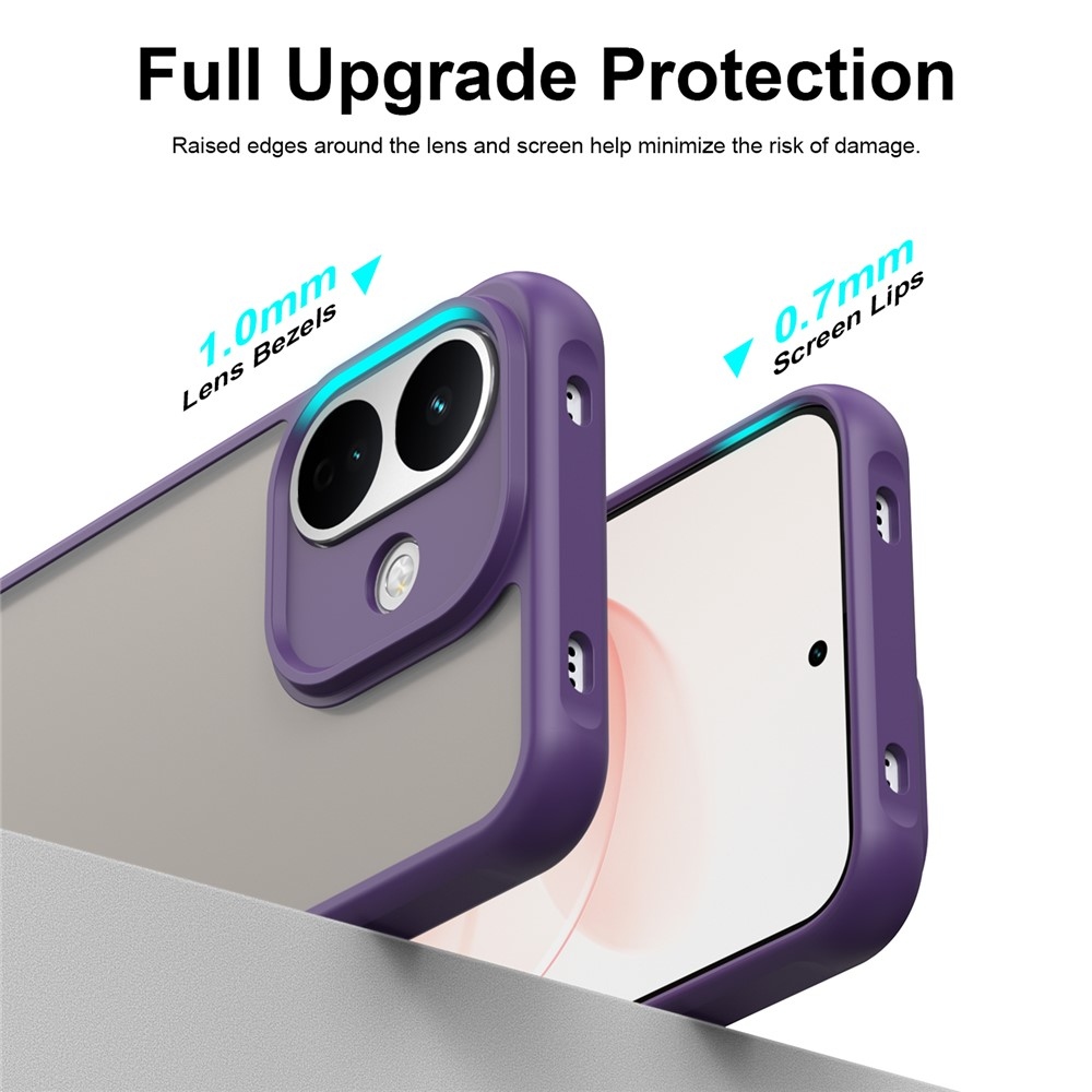 Proof gélový obal s pevným chrbtom na Xiaomi Redmi Note 17 Pro 5G - fialový