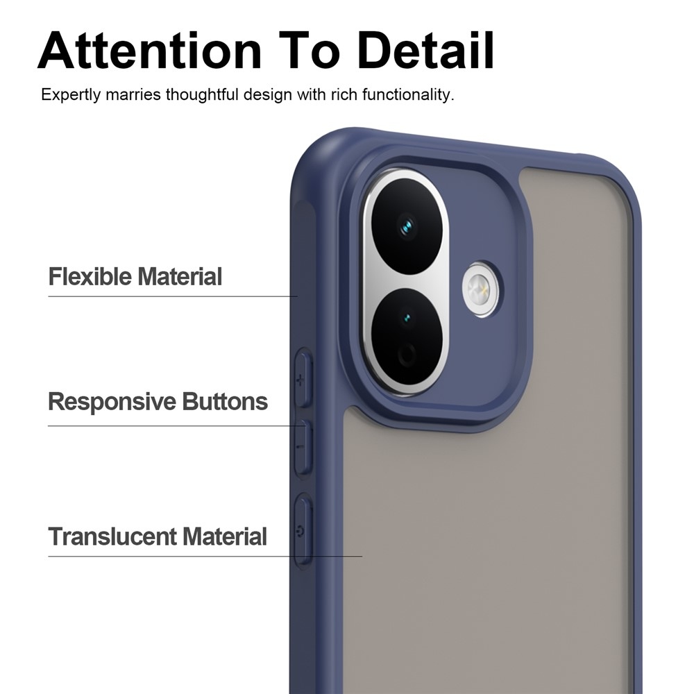 Proof gélový obal s pevným chrbtom na Xiaomi Redmi Note 17 Pro 5G - modrý