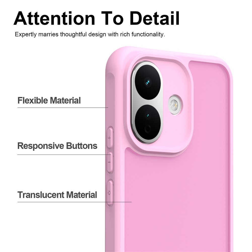 Proof gélový obal s pevným chrbtom na Xiaomi Redmi Note 17 Pro 5G - ružový
