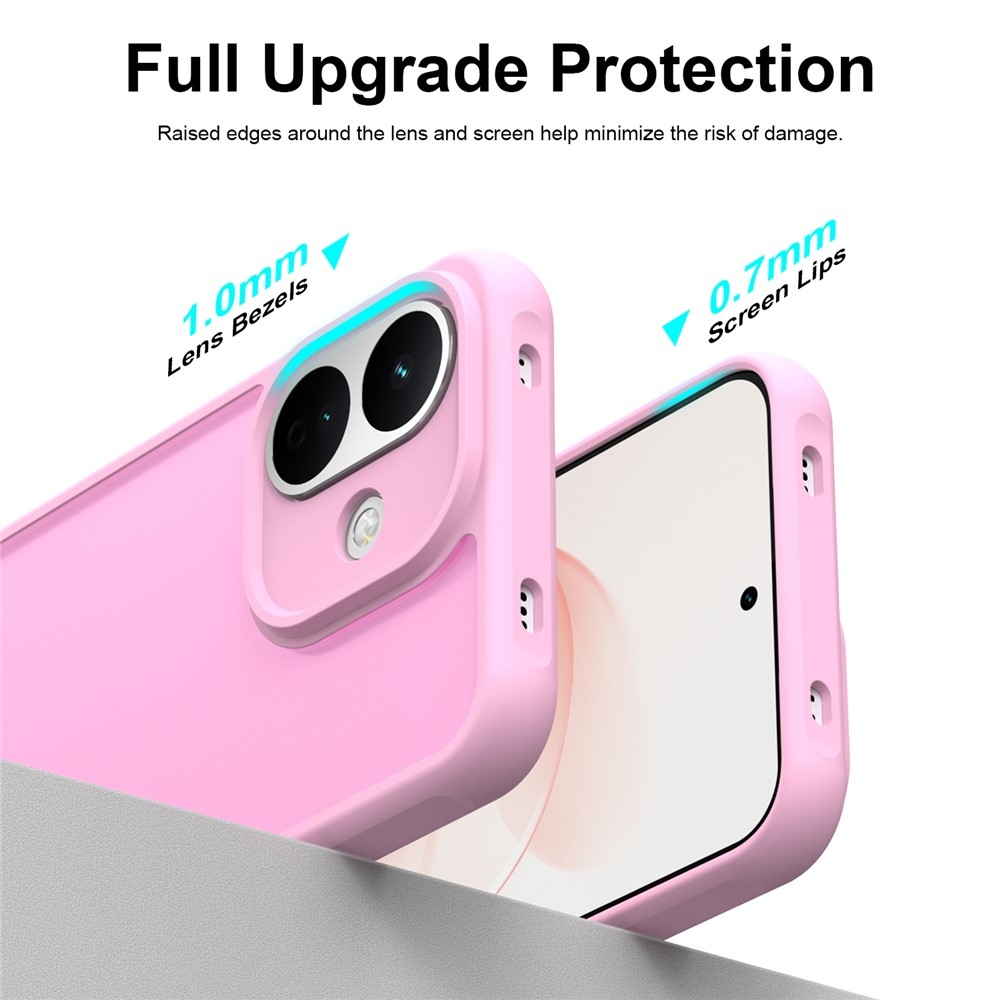 Proof gélový obal s pevným chrbtom na Xiaomi Redmi Note 17 Pro 5G - ružový